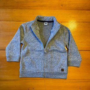 Full Zip Gray Janie and Jack Sweater (18-24 months)